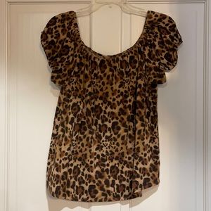 Leopard Print Blouse by Ivy Jane